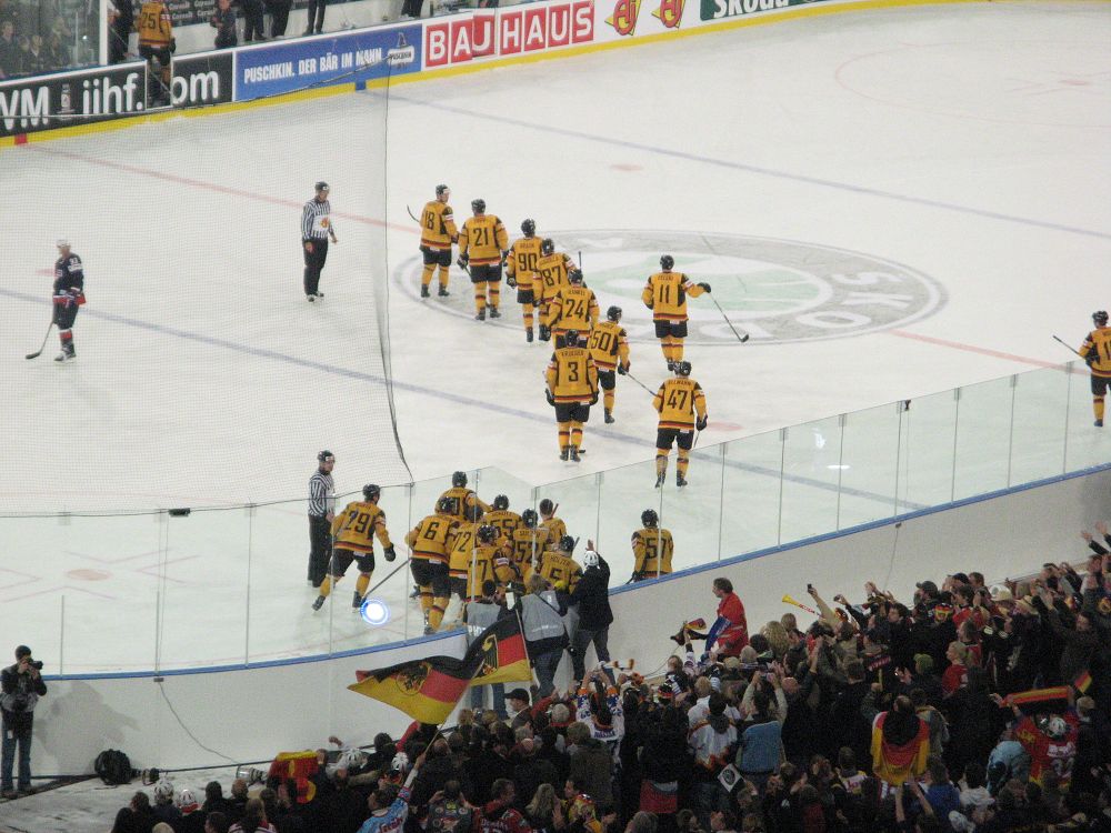 Eishockey WM 2010 Deutschland - USA 2 - 1 n.V.