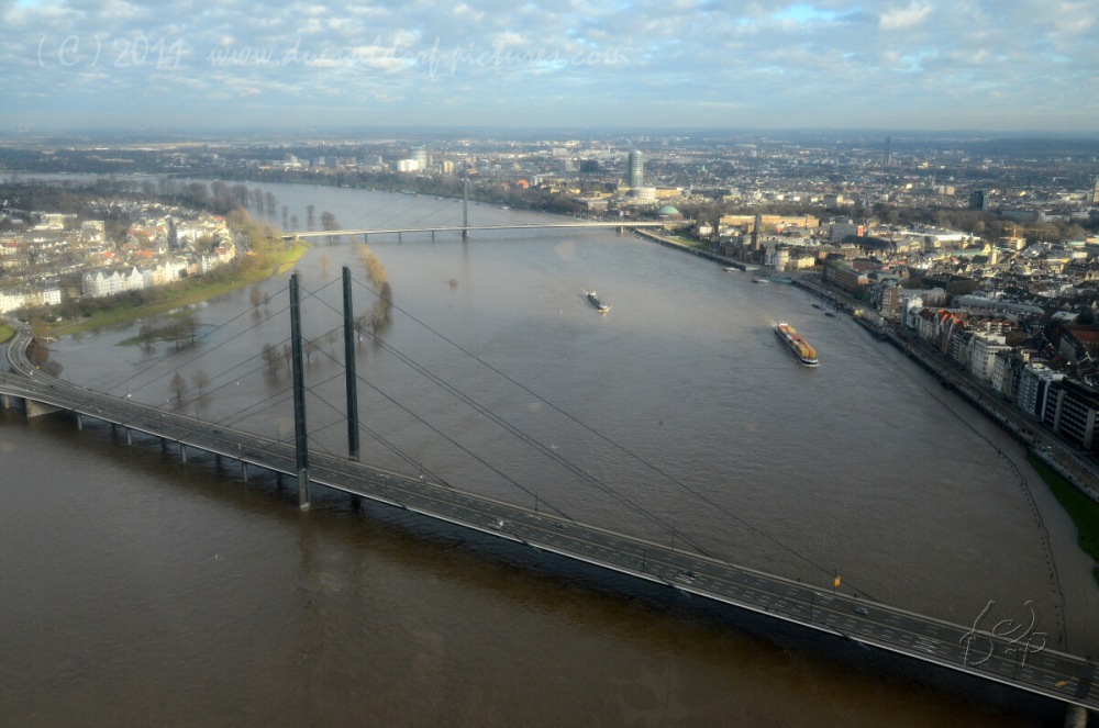 16.1.11 Hochwasser in Düsseldorf 8,34 m