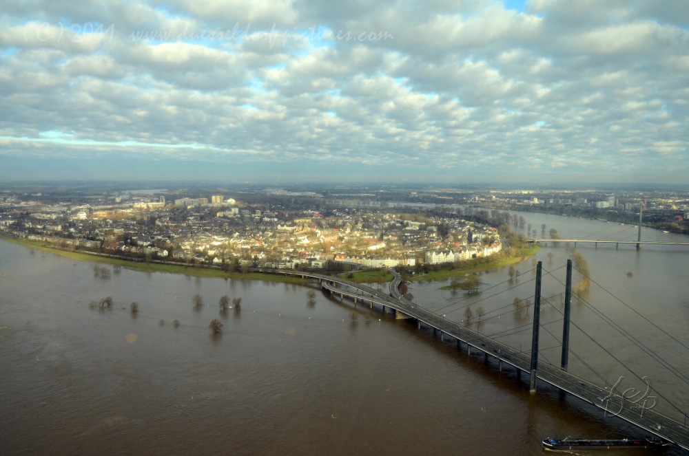 16.1.11 Hochwasser in Düsseldorf 8,34 m